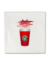 Red Cup Satan Coffee Micro Fleece 14&#x22;x14&#x22; Pillow Sham by TooLoud-TooLoud-White-Davson Sales