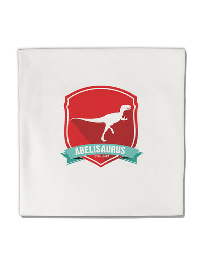 Jurassic Abelisaurus Dinosaur Design Micro Fleece 14&#x22;x14&#x22; Pillow Sham by TooLoud-Pillow Sham-TooLoud-White-Davson Sales