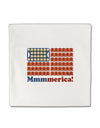 American Breakfast Flag - Bacon and Eggs - Mmmmerica Micro Fleece 14&#x22;x14&#x22; Pillow Sham-Pillow Sham-TooLoud-White-Davson Sales