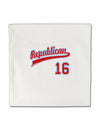 Republican Jersey 16 Micro Fleece 14&#x22;x14&#x22; Pillow Sham-Pillow Sham-TooLoud-White-Davson Sales