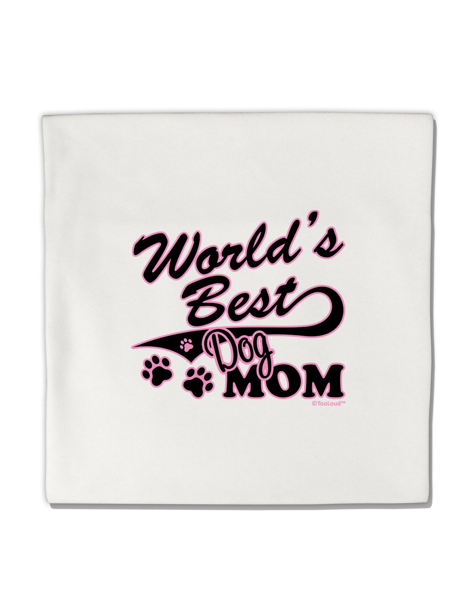 World's Best Dog Mom Micro Fleece 14"x14" Pillow Sham by TooLoud-Pillow Sham-TooLoud-White-Davson Sales