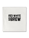 Red White and Brew Micro Fleece 14&#x22;x14&#x22; Pillow Sham by TooLoud-Pillow Sham-TooLoud-White-Davson Sales