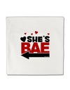 She's BAE - Left Arrow Micro Fleece 14&#x22;x14&#x22; Pillow Sham-Pillow Sham-TooLoud-White-Davson Sales