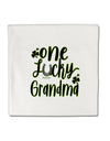 TooLoud One Lucky Grandma Shamrock Micro Fleece 14 Inch x 14 Inch Pillow Sham-ThrowPillowCovers-TooLoud-Davson Sales