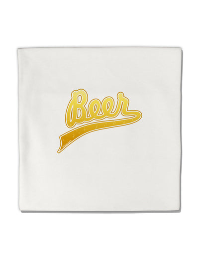 Beer Jersey Micro Fleece 14&#x22;x14&#x22; Pillow Sham-Pillow Sham-TooLoud-White-Davson Sales