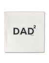 Dad Squared - Dad of Two Micro Fleece 14&#x22;x14&#x22; Pillow Sham-Pillow Sham-TooLoud-White-Davson Sales