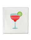 Red Margarita with Lime - Cinco de Mayo Micro Fleece 14&#x22;x14&#x22; Pillow Sham by TooLoud-Pillow Sham-TooLoud-White-Davson Sales