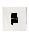 Alabama - United States Shape Micro Fleece 14&#x22;x14&#x22; Pillow Sham by TooLoud-Pillow Sham-TooLoud-White-Davson Sales