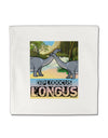 Diplodocus Longus - With Name Micro Fleece 14&#x22;x14&#x22; Pillow Sham by TooLoud-TooLoud-White-Davson Sales