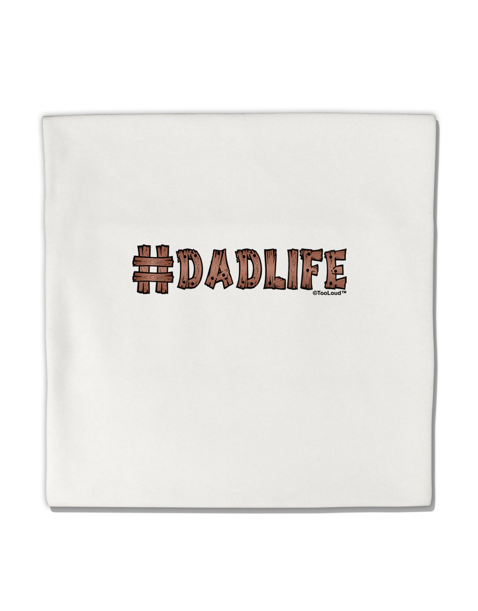 Hashtag Dadlife Micro Fleece 14&#x22;x14&#x22; Pillow Sham by TooLoud-Pillow Sham-TooLoud-White-Davson Sales