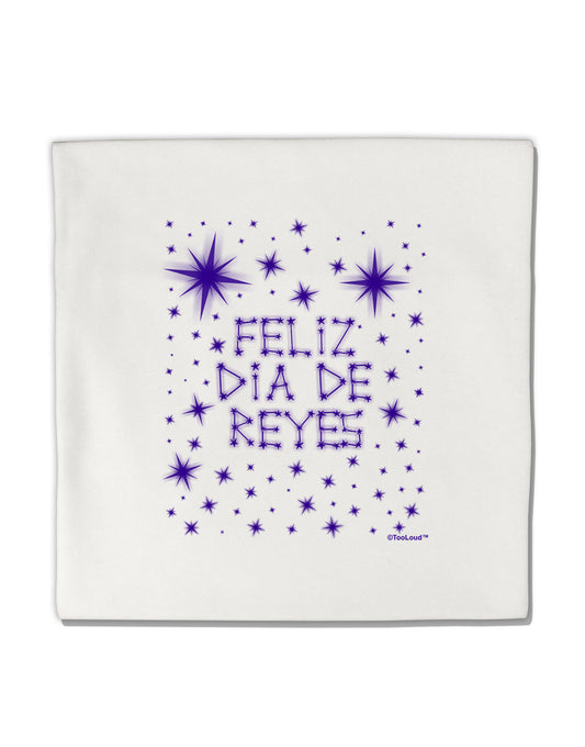 Feliz Dia de Reyes - Estrellas Brillantes Micro Fleece 14&#x22;x14&#x22; Pillow Sham by TooLoud-Pillow Sham-TooLoud-White-Davson Sales