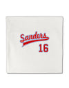 Sanders Jersey 16 Micro Fleece 14&#x22;x14&#x22; Pillow Sham-Pillow Sham-TooLoud-White-Davson Sales