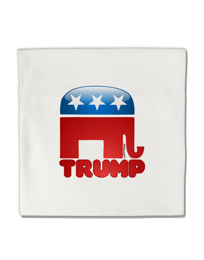 TooLoud Trump Bubble Symbol Micro Fleece 14&#x22;x14&#x22; Pillow Sham-Pillow Sham-TooLoud-White-Davson Sales