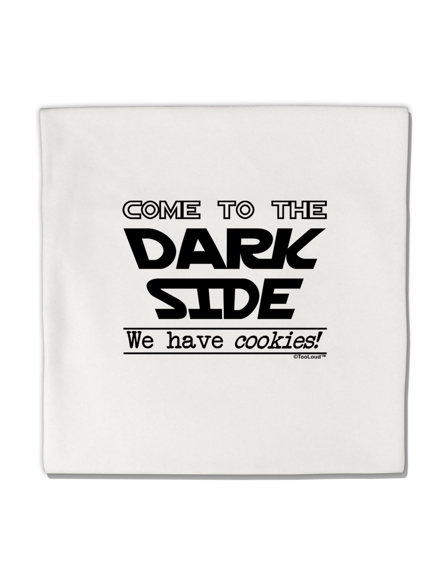 Come To The Dark Side - Cookies Micro Fleece 14&#x22;x14&#x22; Pillow Sham by TooLoud-TooLoud-White-Davson Sales