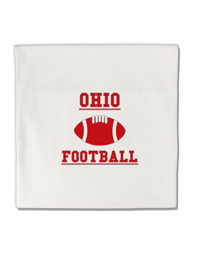 Ohio Football Micro Fleece 14&#x22;x14&#x22; Pillow Sham by TooLoud-TooLoud-White-Davson Sales