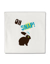 Oh Snap Chocolate Easter Bunny Micro Fleece 14&#x22;x14&#x22; Pillow Sham-Pillow Sham-TooLoud-White-Davson Sales