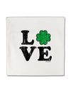 Irish Love - Distressed Micro Fleece 14&#x22;x14&#x22; Pillow Sham by TooLoud-Pillow Sham-TooLoud-White-Davson Sales