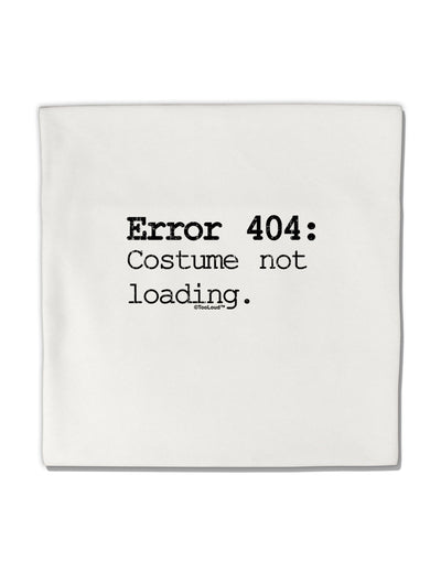 Error 404 Costume Distressed Micro Fleece 14&#x22;x14&#x22; Pillow Sham-Pillow Sham-TooLoud-White-Davson Sales