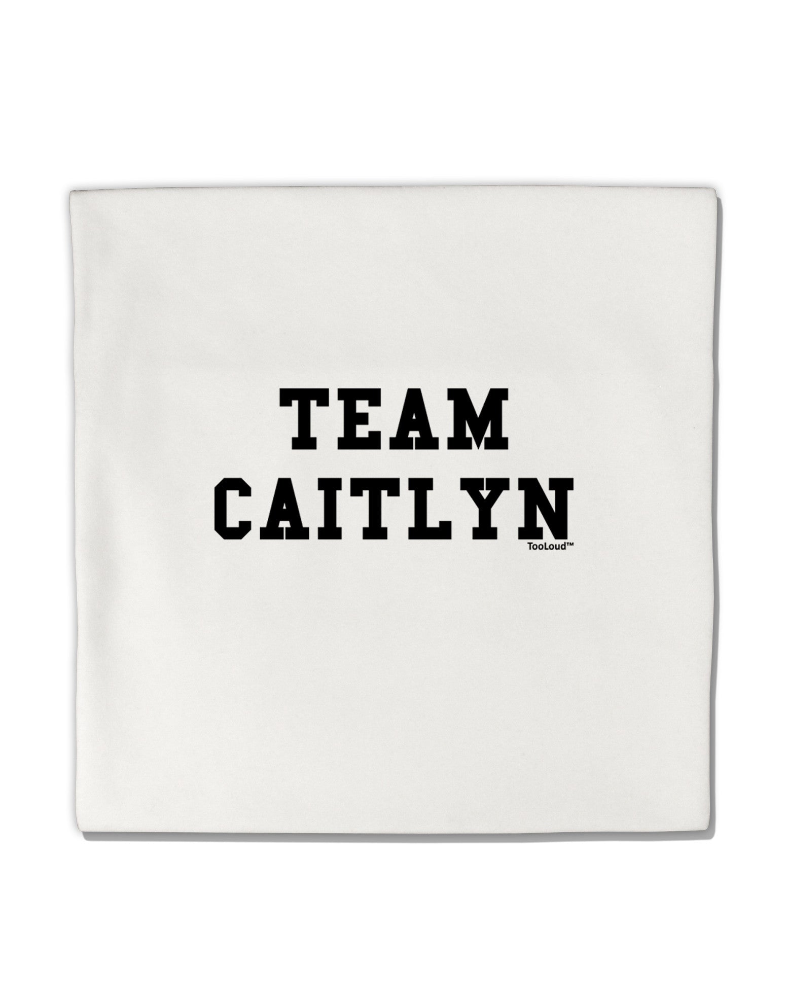 Team Caitlyn Micro Fleece 14"x14" Pillow Sham-Pillow Sham-TooLoud-White-Davson Sales