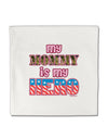 My Mommy is My Hero - Armed Forces - Pink Micro Fleece 14&#x22;x14&#x22; Pillow Sham by TooLoud-Pillow Sham-TooLoud-White-Davson Sales