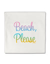 Beach Please - Summer Colors Micro Fleece 14&#x22;x14&#x22; Pillow Sham-Pillow Sham-TooLoud-White-Davson Sales