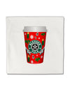 Blessed Yule Red Coffee Cup Micro Fleece 14&#x22;x14&#x22; Pillow Sham by TooLoud-TooLoud-White-Davson Sales