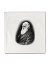 Charles Darwin Black and White Micro Fleece 14&#x22;x14&#x22; Pillow Sham by TooLoud-Pillow Sham-TooLoud-White-Davson Sales