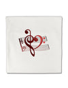 Heart Sheet Music Micro Fleece 14&#x22;x14&#x22; Pillow Sham-Pillow Sham-TooLoud-White-Davson Sales