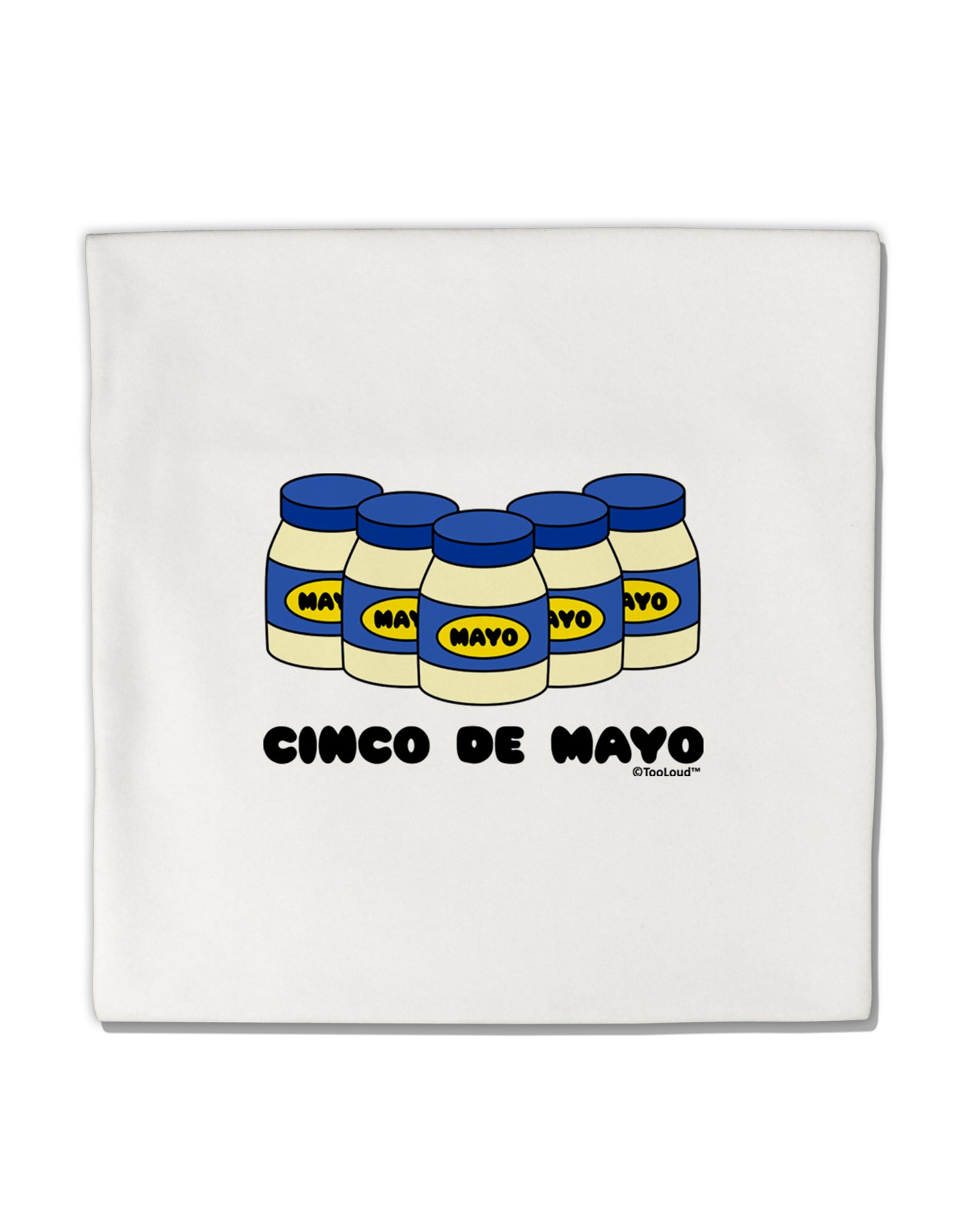 Cinco de Mayo - 5 Mayo Jars Micro Fleece 14&#x22;x14&#x22; Pillow Sham by TooLoud-Pillow Sham-TooLoud-White-Davson Sales
