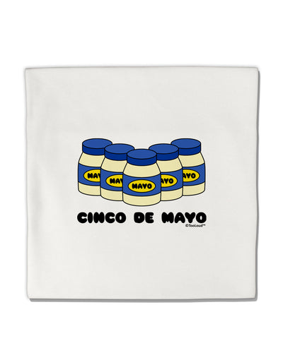 Cinco de Mayo - 5 Mayo Jars Micro Fleece 14&#x22;x14&#x22; Pillow Sham by TooLoud-Pillow Sham-TooLoud-White-Davson Sales