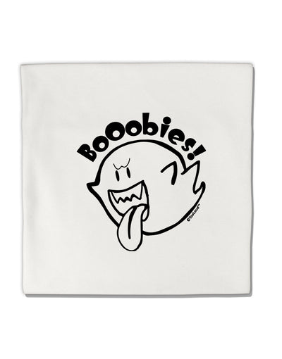 TooLoud Booobies Micro Fleece 14 Inch x 14 Inch Pillow Sham-ThrowPillowCovers-TooLoud-Davson Sales