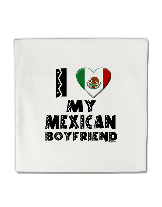 I Heart My Mexican Boyfriend Micro Fleece 14&#x22;x14&#x22; Pillow Sham by TooLoud-Pillow Sham-TooLoud-White-Davson Sales