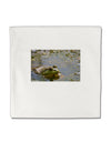 Bullfrog In Water Micro Fleece 14&#x22;x14&#x22; Pillow Sham by TooLoud-Pillow Sham-TooLoud-White-Davson Sales