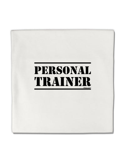 TooLoud Personal Trainer Military Text Micro Fleece 14 Inch x 14 Inch Pillow Sham-ThrowPillowCovers-TooLoud-Davson Sales