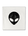 Extraterrestrial Face - Alien Distressed Micro Fleece 14&#x22;x14&#x22; Pillow Sham by TooLoud-Pillow Sham-TooLoud-White-Davson Sales