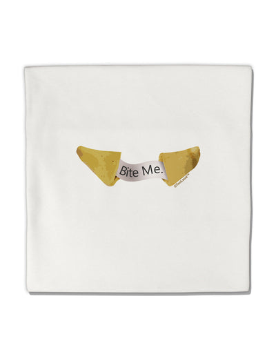 Bite Me - Fortune Cookie Micro Fleece 14&#x22;x14&#x22; Pillow Sham-Pillow Sham-TooLoud-White-Davson Sales