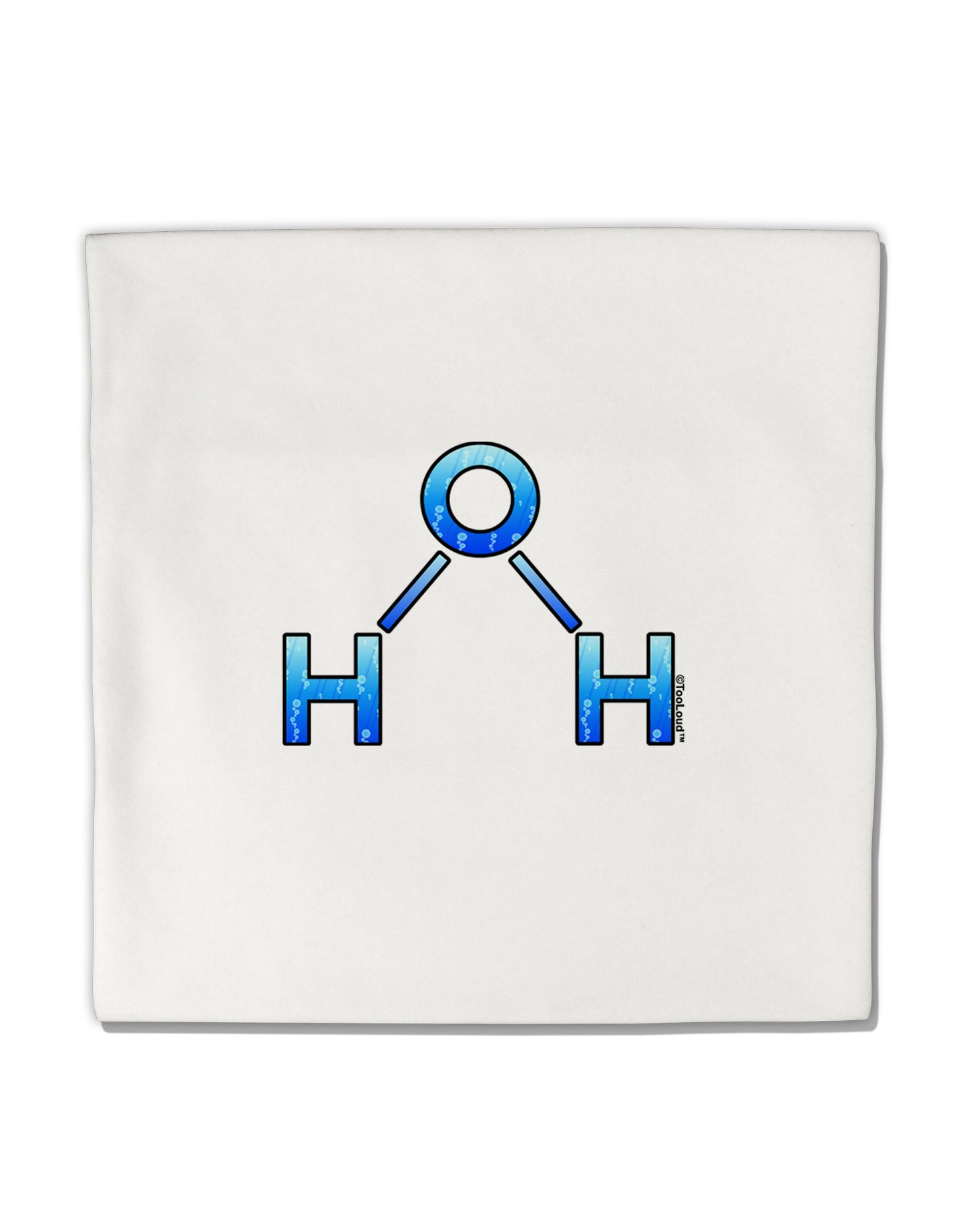 Water Molecule Micro Fleece 14"x14" Pillow Sham by TooLoud-Pillow Sham-TooLoud-White-Davson Sales