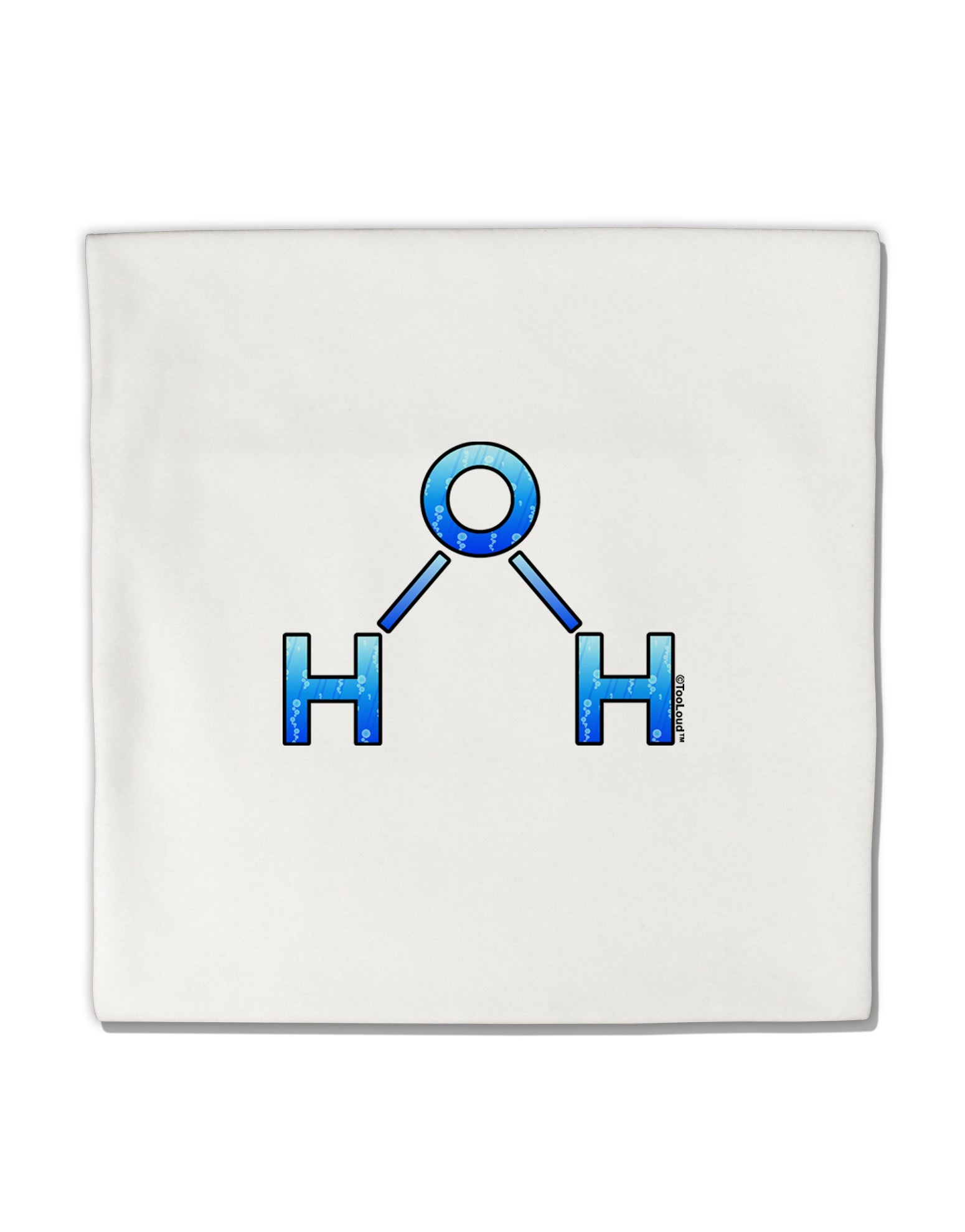 Water Molecule Micro Fleece 14"x14" Pillow Sham by TooLoud-Pillow Sham-TooLoud-White-Davson Sales