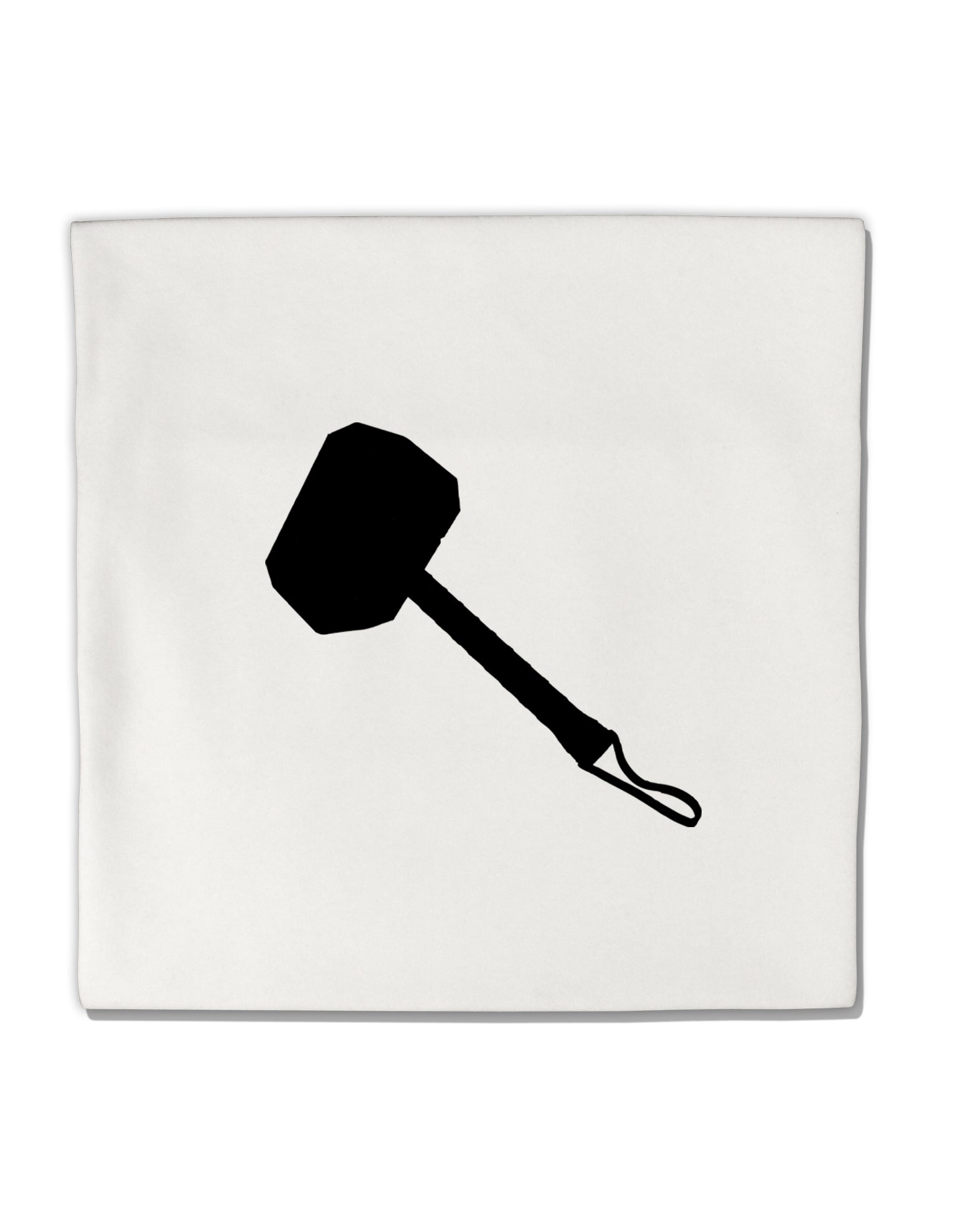 Thors Hammer Nordic Runes Lucky Odin Mjolnir Valhalla Micro Fleece 14&#x22;x14&#x22; Pillow Sham by TooLoud-TooLoud-White-Davson Sales
