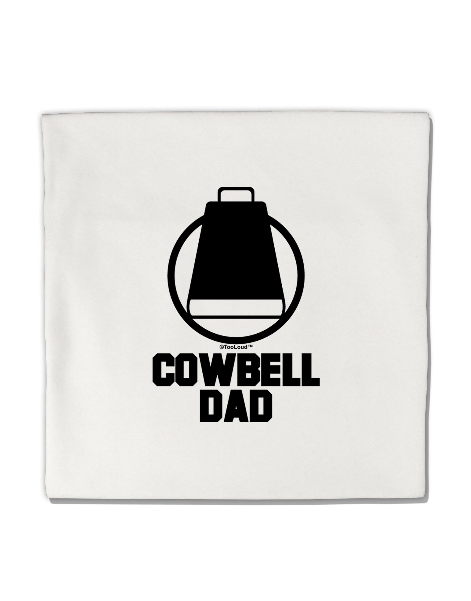 Cowbell Dad Micro Fleece 14&#x22;x14&#x22; Pillow Sham by TooLoud-Pillow Sham-TooLoud-White-Davson Sales