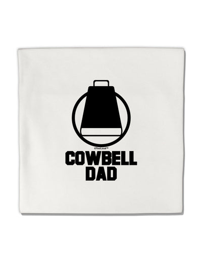 Cowbell Dad Micro Fleece 14&#x22;x14&#x22; Pillow Sham by TooLoud-Pillow Sham-TooLoud-White-Davson Sales