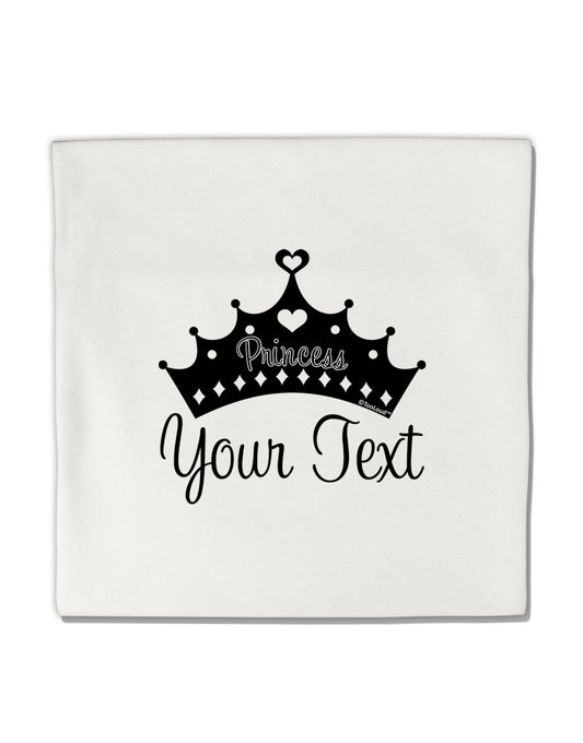 Personalized Princess -Name- Design Micro Fleece 14"x14" Pillow Sham-Pillow Sham-TooLoud-White-Davson Sales