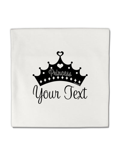 Personalized Princess -Name- Design Micro Fleece 14&#x22;x14&#x22; Pillow Sham-Pillow Sham-TooLoud-White-Davson Sales