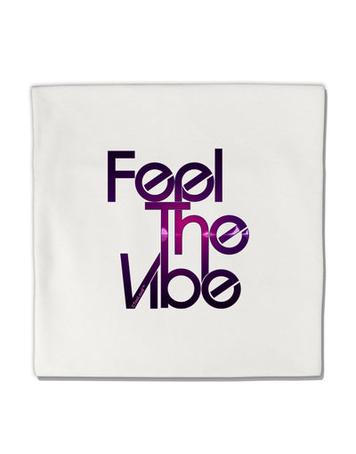 Feel The Vibe Micro Fleece 14&#x22;x14&#x22; Pillow Sham-Pillow Sham-TooLoud-White-Davson Sales