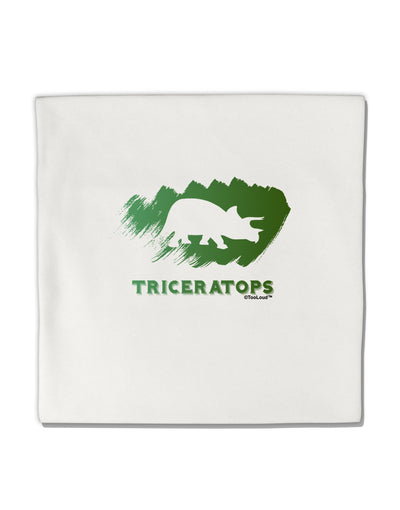 Jurassic Triceratops Design Micro Fleece 14&#x22;x14&#x22; Pillow Sham by TooLoud-Pillow Sham-TooLoud-White-Davson Sales