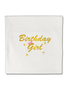 Birthday Girl Text Micro Fleece 14&#x22;x14&#x22; Pillow Sham by TooLoud-TooLoud-White-Davson Sales