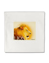 Lion Watercolor 3 Text Micro Fleece 14&#x22;x14&#x22; Pillow Sham-Pillow Sham-TooLoud-White-Davson Sales