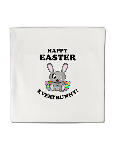 Happy Easter Everybunny Micro Fleece 14&#x22;x14&#x22; Pillow Sham-Pillow Sham-TooLoud-White-Davson Sales