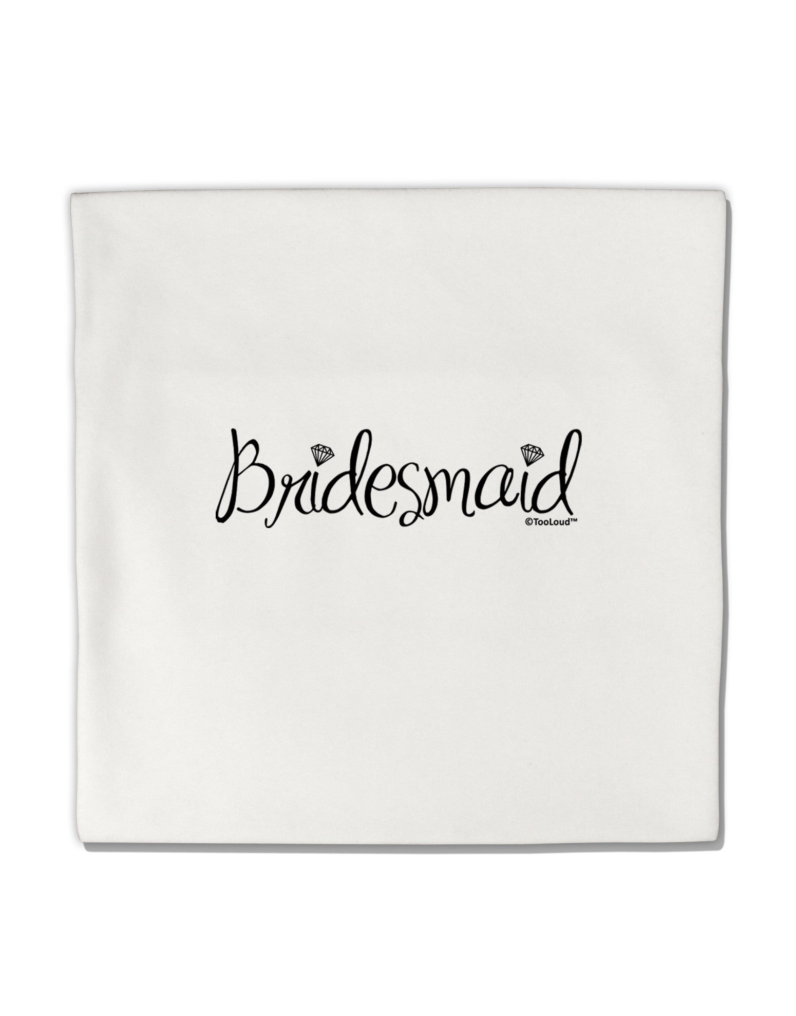 Bridesmaid Design - Diamonds Micro Fleece 14&#x22;x14&#x22; Pillow Sham-Pillow Sham-TooLoud-White-Davson Sales