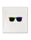 Pride Rainbow Glasses Micro Fleece 14&#x22;x14&#x22; Pillow Sham by TooLoud-Pillow Sham-TooLoud-White-Davson Sales